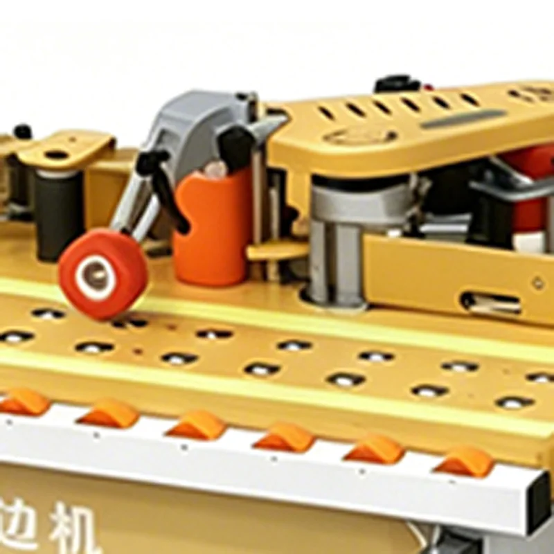 Woodworking Edge - DW-60 เครื่องปิดขอบไม้ขนาดเล็ก รุ่นลูกปืน ใช้งานได้สองแบบ (โค้งและตรง) พร้อมเครื่องตัดเทปอัตโนมัติ