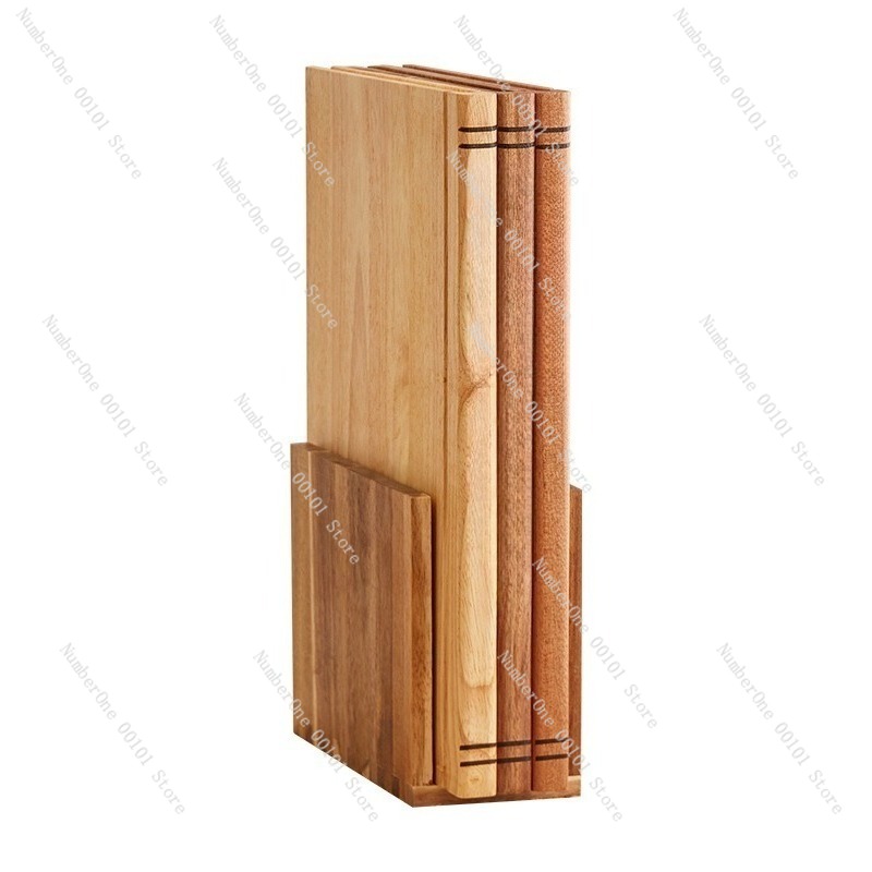 Woodworking Jobs - เขียงไม้เนื้อแข็งรูปทรงหนังสือ ชุด 3 ชิ้น สำหรับใช้ในครัวเรือน ทนทาน