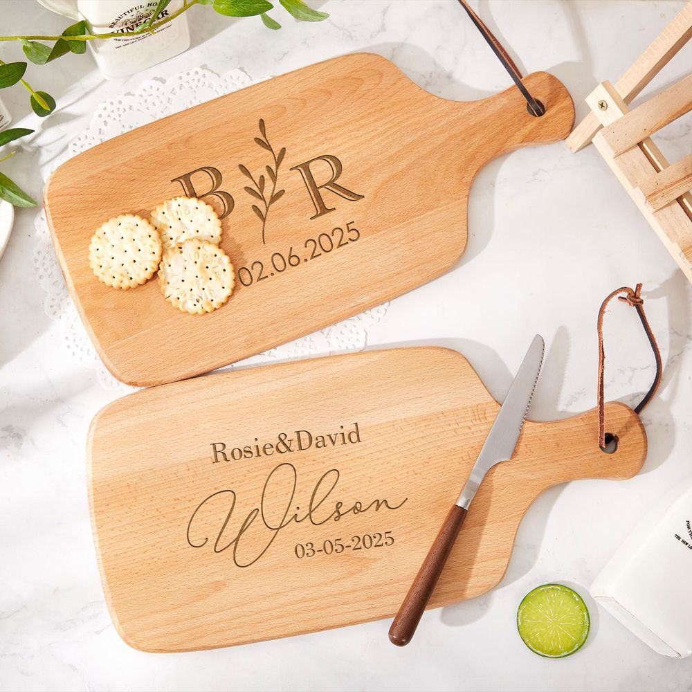 Woodworking Logos - เขียงไม้สลักลายตามสั่ง, เขียงตัดพร้อมโลโก้, ของขวัญหมั้น, เขียงครัว, ของขวัญวันครบรอบ, ของขวัญแต่งงาน