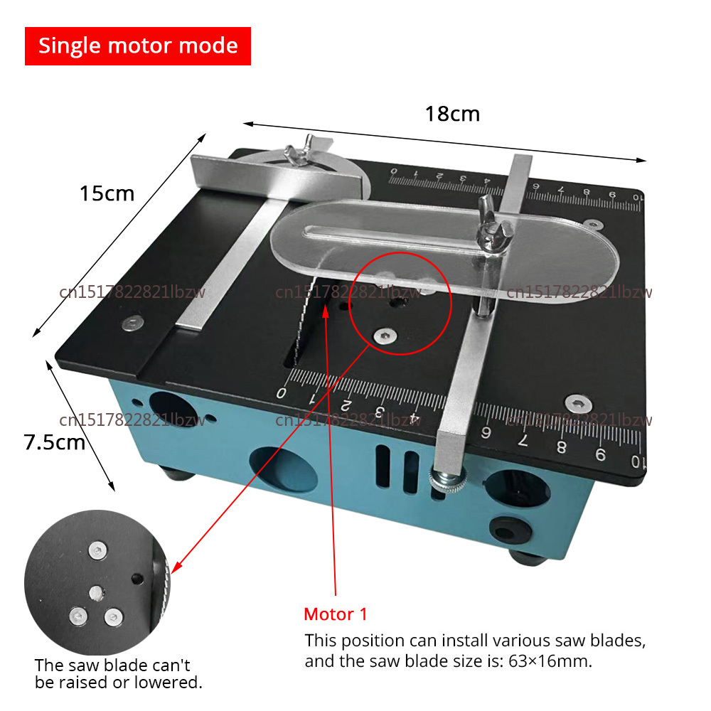 Woodworking Lathe - เลื่อยวงเดือนขนาดเล็กอเนกประสงค์ 110v-220v เลื่อยตั้งโต๊ะไฟฟ้า เครื่องมือตัด DIY สำหรับงานช่างไม้ในครัวเรือน