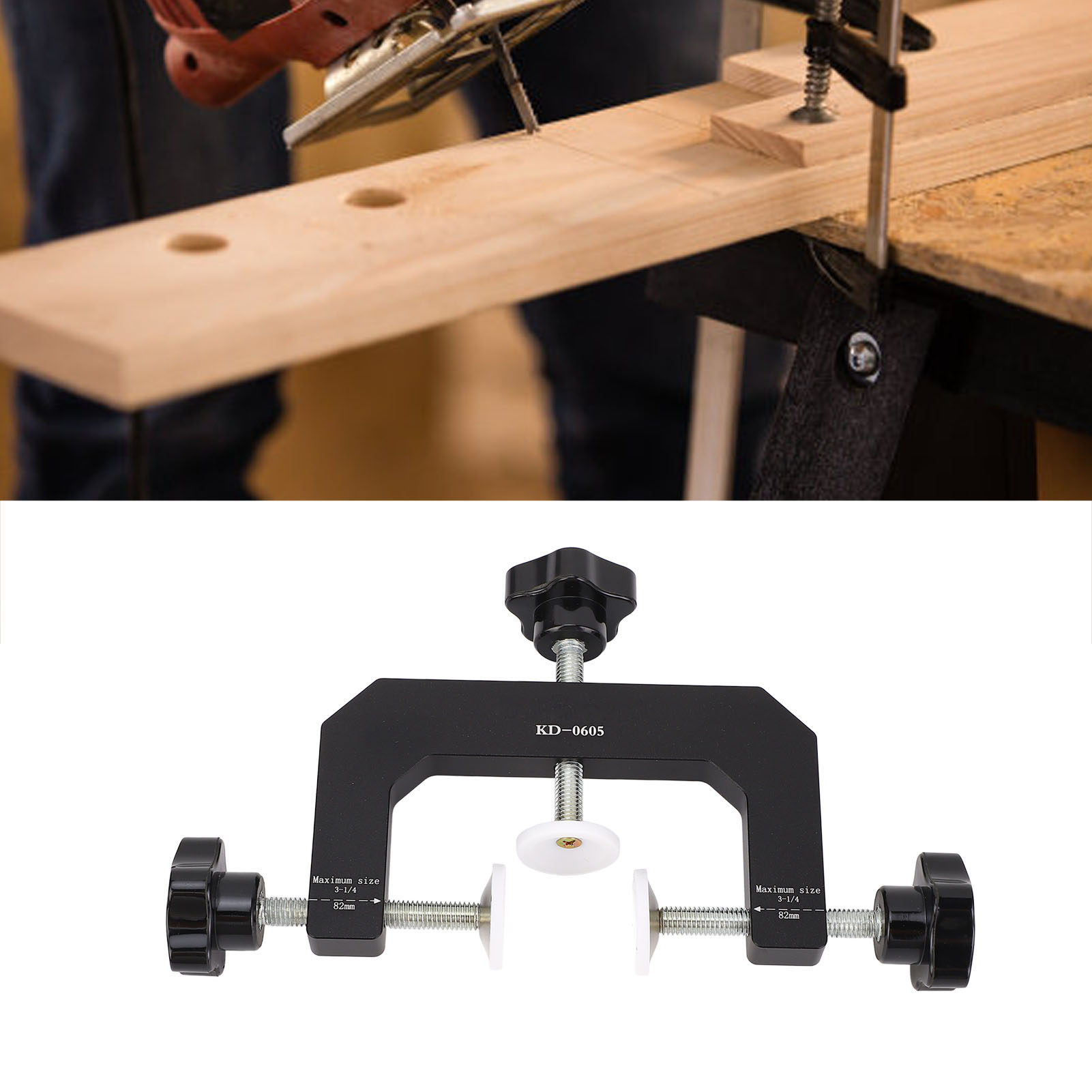 Woodworking Edge - แคลมป์รูปตัว G 3 ทาง อลูมิเนียมอัลลอยด์อเนกประสงค์ แคลมป์หนีบขอบสำหรับงานไม้