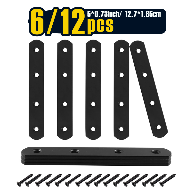 Woodworking X Brace - 6/ 12 ชิ้น, วงเล็บตรง 5 นิ้ว,