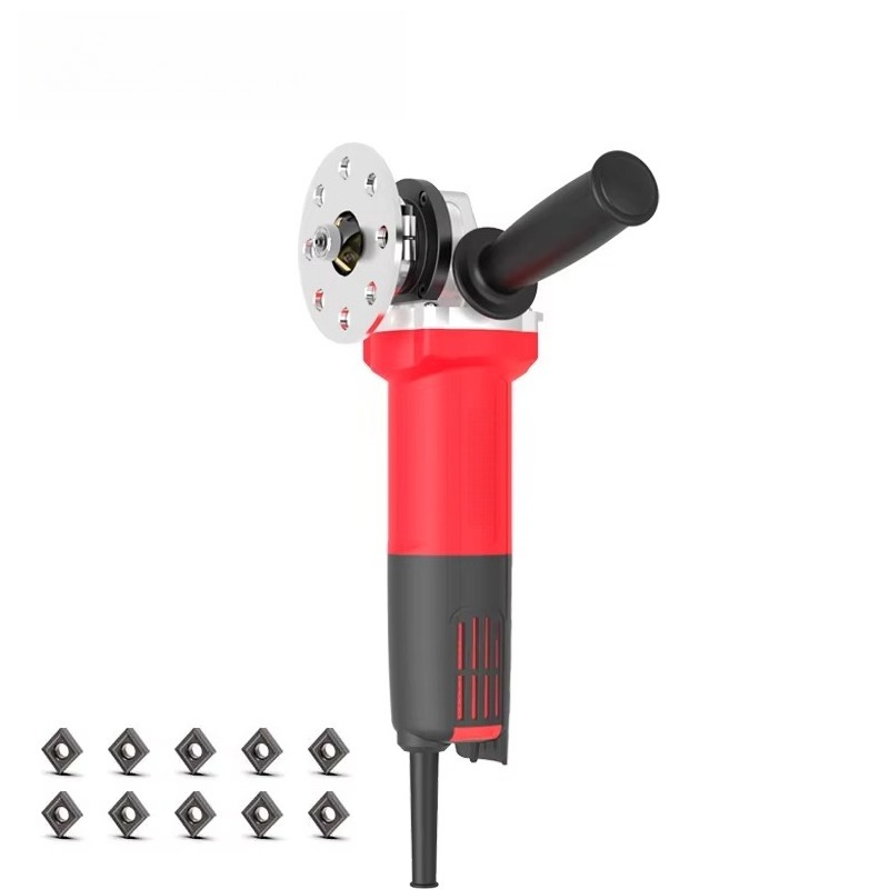 Woodworking Edge - เครื่องลบคมไฟฟ้าแบบพกพา AX1013 พร้อมใบมีดตัดมุม C สำหรับงานโลหะและงานไม้