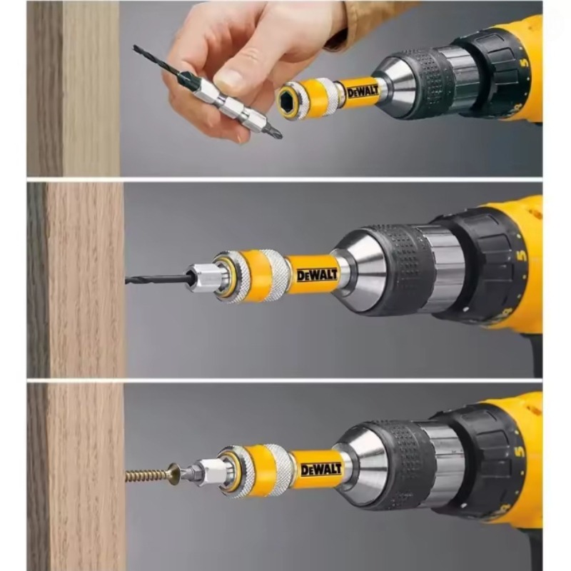 Woodworking Shops - DEWALT DW2700/DW2701/DW2702 2-in-1 ชุดดอกสว่านเจาะไม้แบบมีบานพับ 6/8/10 มม.