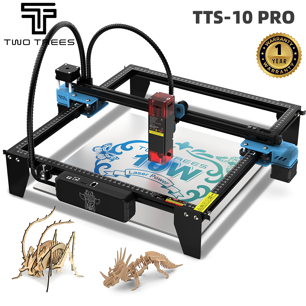 Woodworking Logos - TWOTREES TTS-10 Pro เลเซอร์แกะสลักสแตนเลสเครื่องพิมพ์โลโก้โลหะเครื่องแกะสลักเลเซอร์สําหรับตัดอะคริลิคไม้หนัง