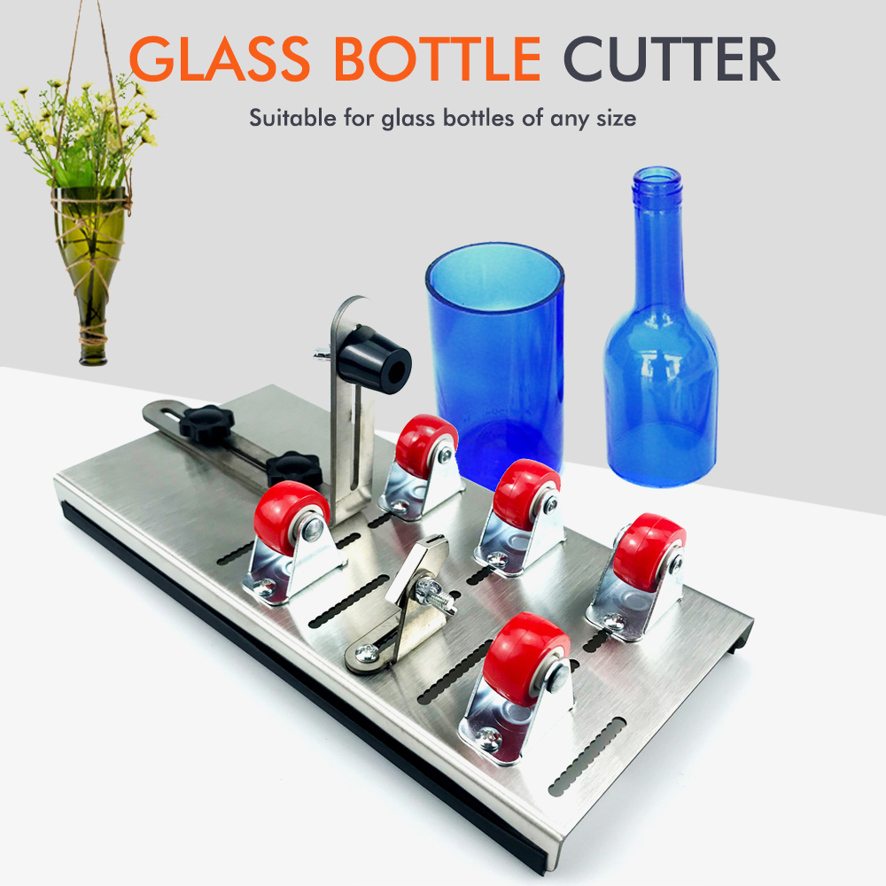 Woodworking Class - DIY เครื่องตัดขวดแก้วปรับขนาดโลหะ Glassbottle เครื่องตัด Crafting ขวดไวน์ตกแต่งบ้านตัด