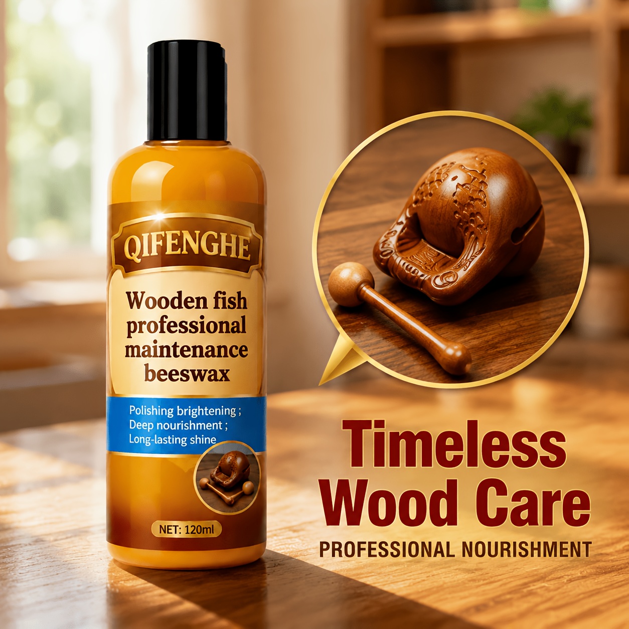 Woodworking Oil - ควิก ไชน์ บีสวอกซ์ สำหรับไม้ 4.06 ออนซ์