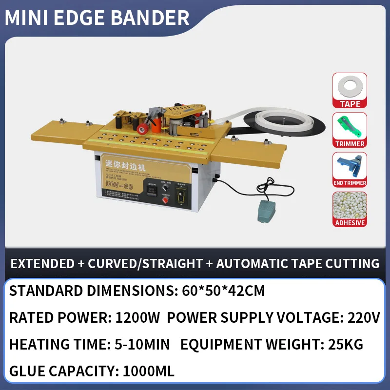 DW-60 เครื่องปิดขอบไม้ขนาดเล็ก - Woodworking Edge บทวิจารณ์และราคา
