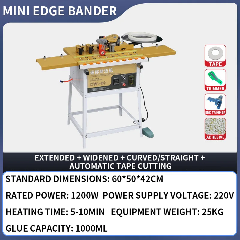 DW-60 เครื่องปิดขอบไม้ขนาดเล็ก - Woodworking Edge บทวิจารณ์และราคา