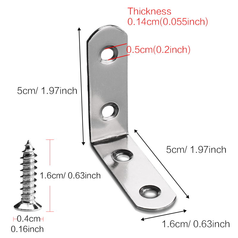 3-20 ชิ้น ขายึดรูปตัว L สแตนเล - Woodworking X Brace บทวิจารณ์และราคา
