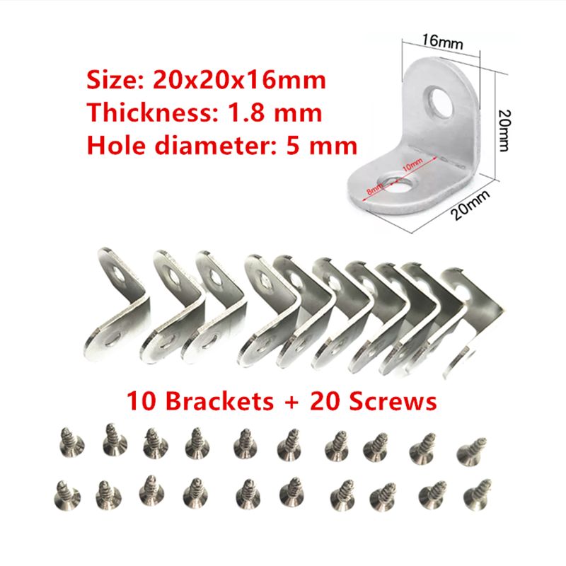 10 ชิ้น ขาเหล็กตัวแอลสำหรับยึด - Woodworking X Brace บทวิจารณ์และราคา