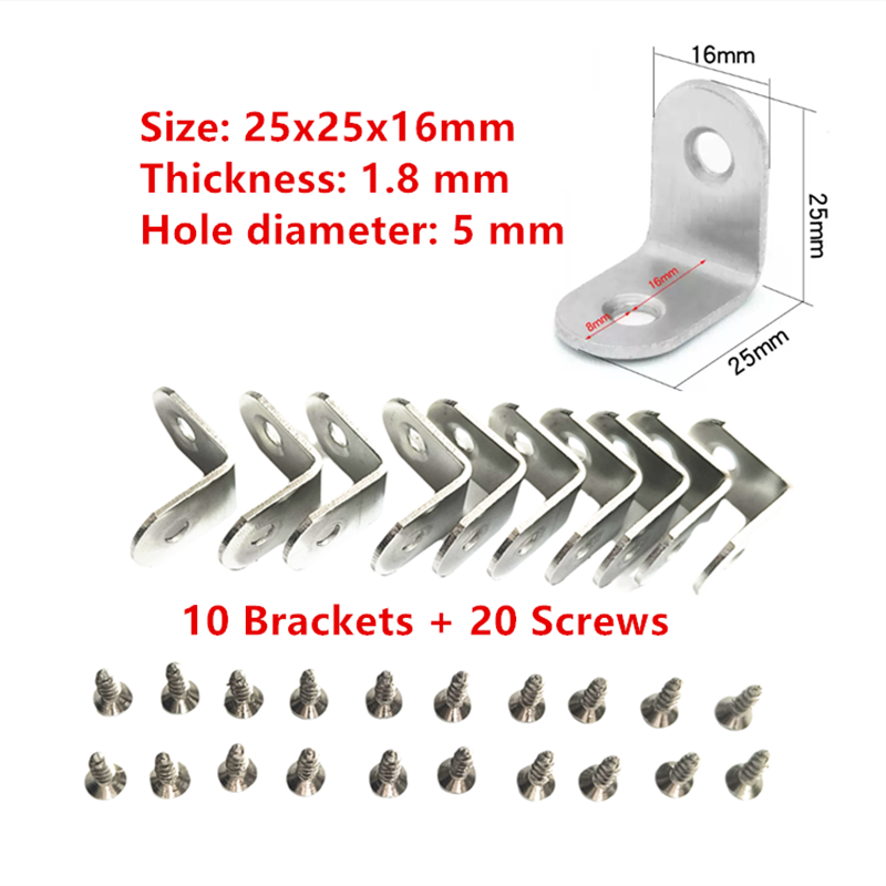 10 ชิ้น ขาเหล็กตัวแอลสำหรับยึด - Woodworking X Brace บทวิจารณ์และราคา