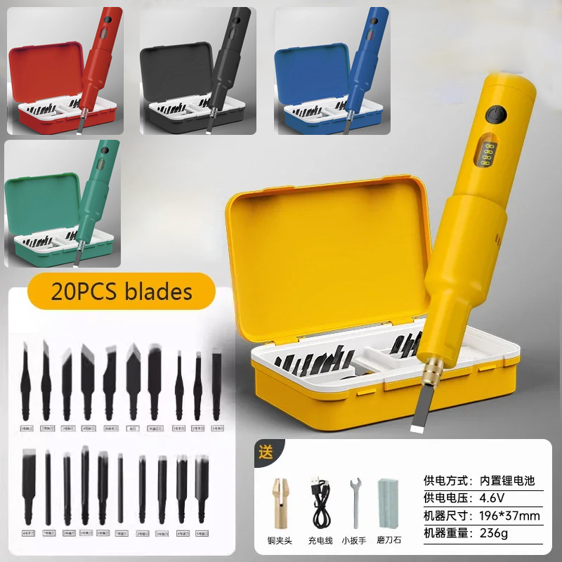 20PCS ใบมีดไฟฟ้าเครื่องแกะสลัก - Woodworking Class บทวิจารณ์และราคา