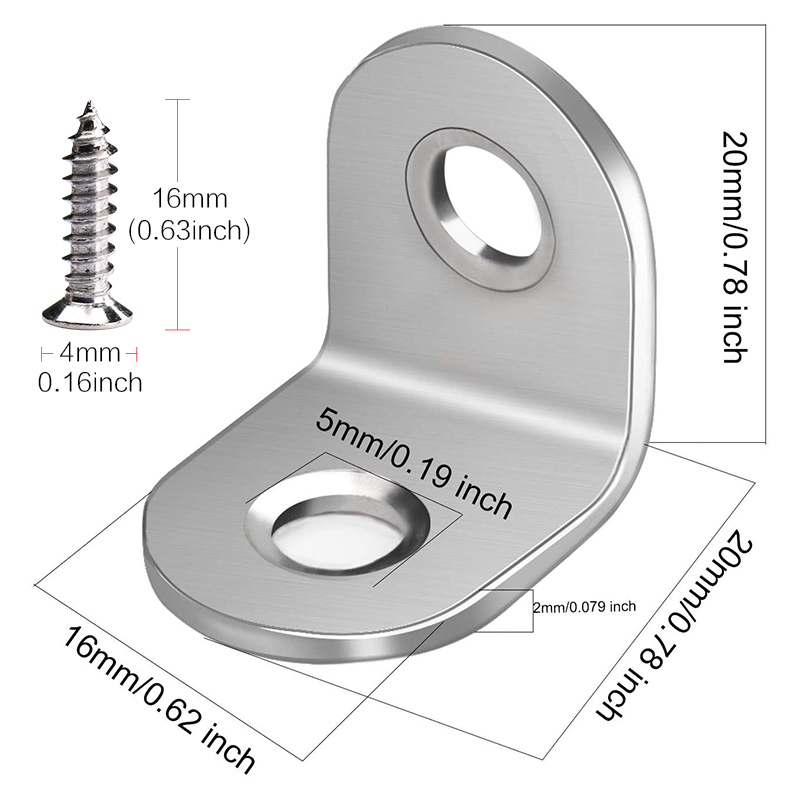 5-40 ชิ้น 20 x 20 มม. ขายึดรูป - Woodworking X Brace บทวิจารณ์และราคา