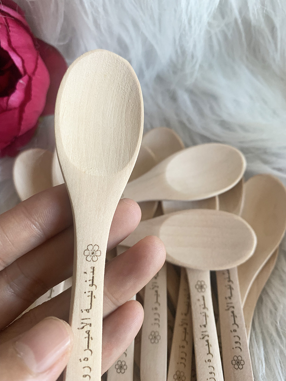 ช้อนไม้สลักชื่อ ช้อนน้ำผึ้ง ช้ - Woodworking Logos บทวิจารณ์และราคา