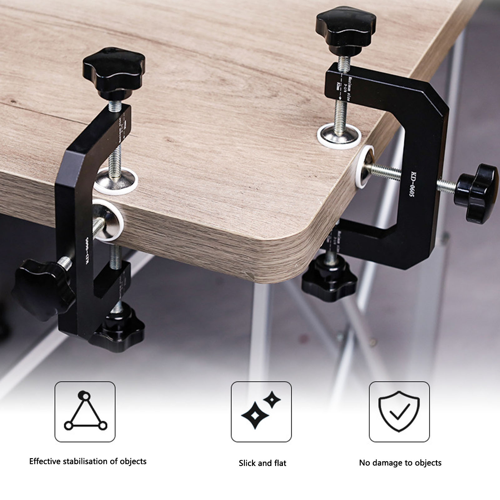 แคลมป์รูปตัว G 3 ทาง อลูมิเนีย - Woodworking Edge บทวิจารณ์และราคา