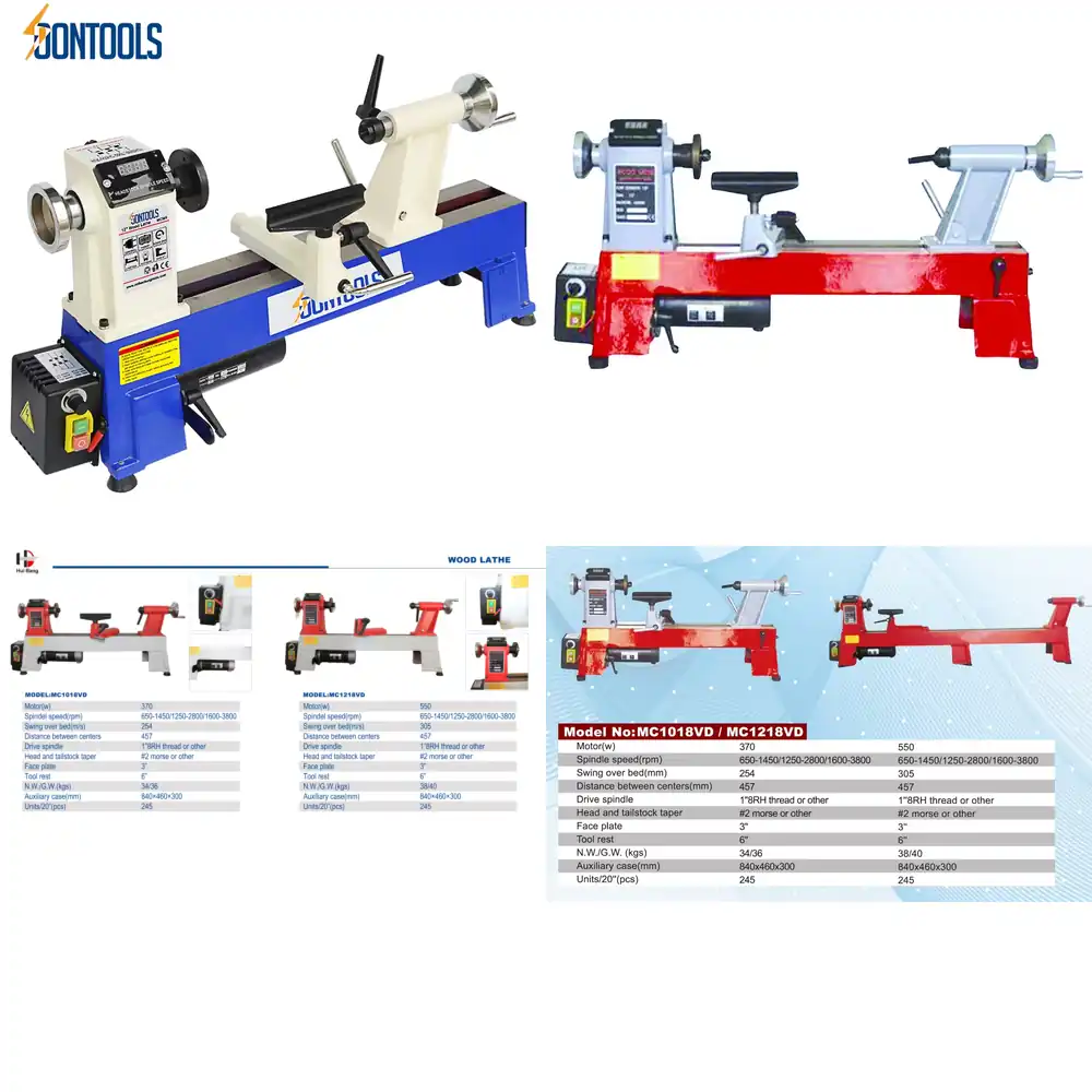 เครื่องกลึงไม้ MC 1218 พร้อมลู - Woodworking Lathe บทวิจารณ์และราคา
